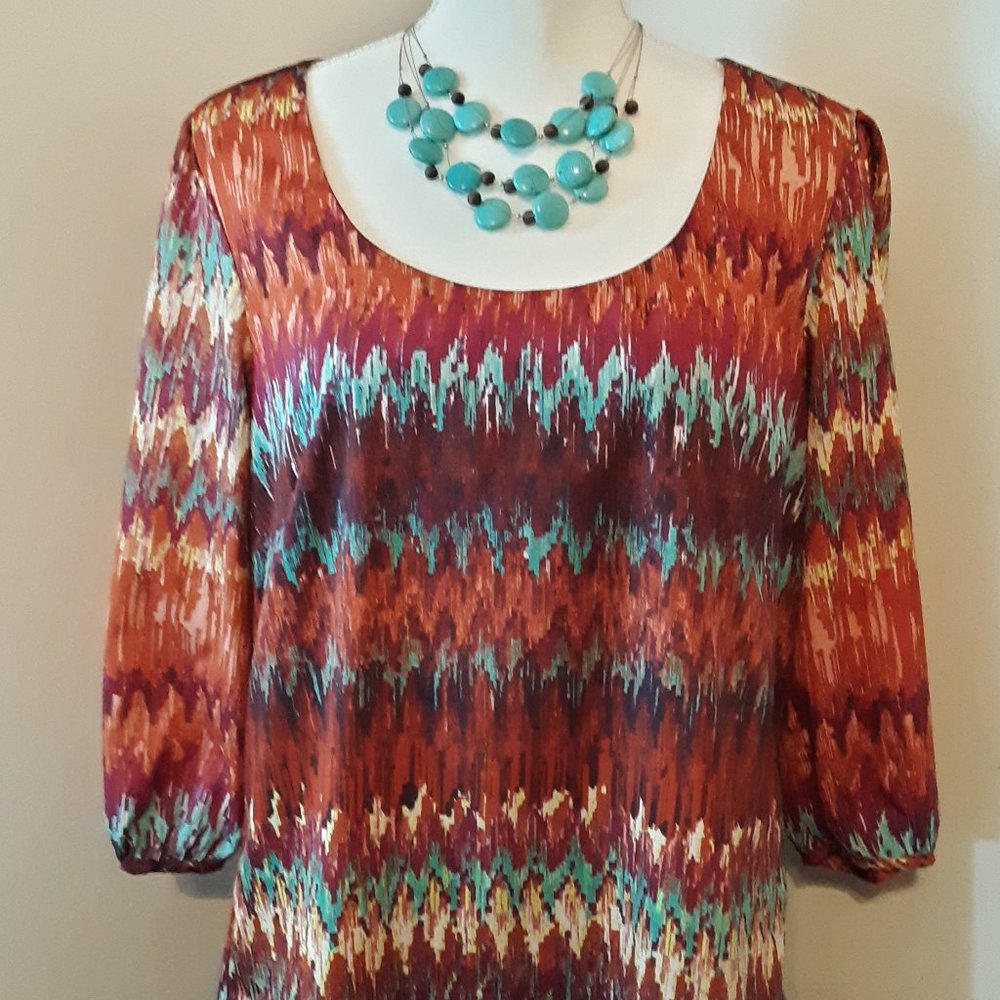 Lily Rose Deep Orange Dress Size L